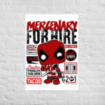 Mercenary for Hire Funny Wall Poster