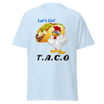 Let's Go TACO Funny Streetwear Trendy 100% Cotton, Round Neck Unisex T-shirt