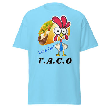 Let's Go TACO Funny Trendy 100% Cotton, Round Neck Unisex T-shirt