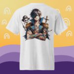 Anime Pirate Streetwear Unisex DryBlend® T-Shirt Back Graphic Print