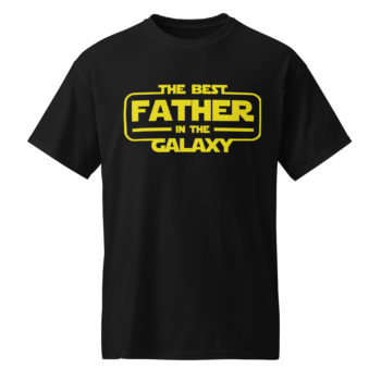 The Best Father in The Galaxy Fathers Day DryBlend® Men's T-Shirt Dad Gift