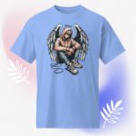 Teen Guardian Angel Streetwear Unisex Round Neck DryBlend® T-Shirt