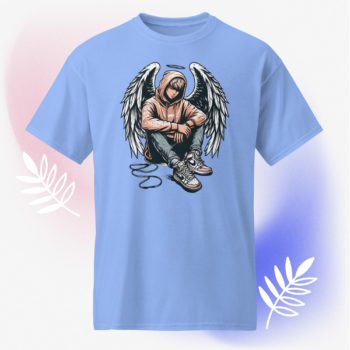 Teen Guardian Angel Streetwear Unisex Round Neck DryBlend® T-Shirt