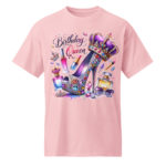 DryBlend® T-Shirt Birthday Queen Modern Classic Fit Rib Collar, Tear Away Label Birthday Gif