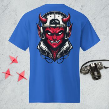 Red Teen Evil Streetwear Unisex  DryBlend® T-Shirt Back Graphic Print
