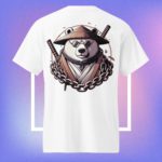 White Bear Warrior Streetwear Unisex Round Neck DryBlend® T-Shirt