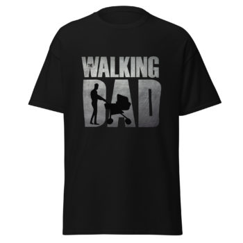 The Walking Dad 100% Cotton Streetwear Men's T-Shirt Classic Round Neck Tee Top