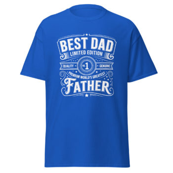 Best DAD Limited Edition Men's 100% Cotton T-shirt Classic Round Neck Tee