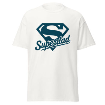 Super Dad, Men's Cotton Trendy T-shirt Classic Tee Round Neck  Top